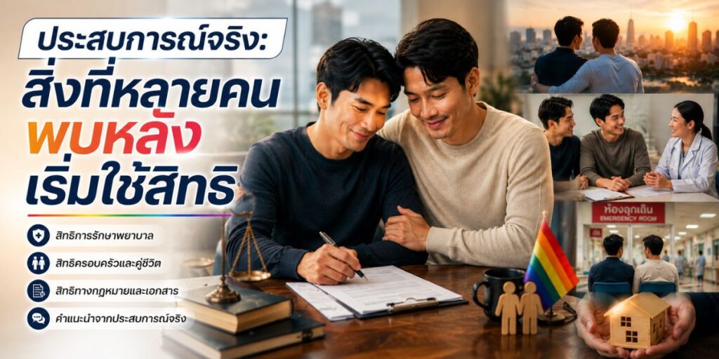 ประสบการณ์จริง: สิ่งที่หลายคนพบหลังเริ่มใช้สิทธิ