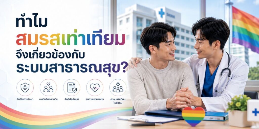 ทำไมสมรสเท่าเทียมจึงเกี่ยวข้องกับระบบสาธารณสุข?