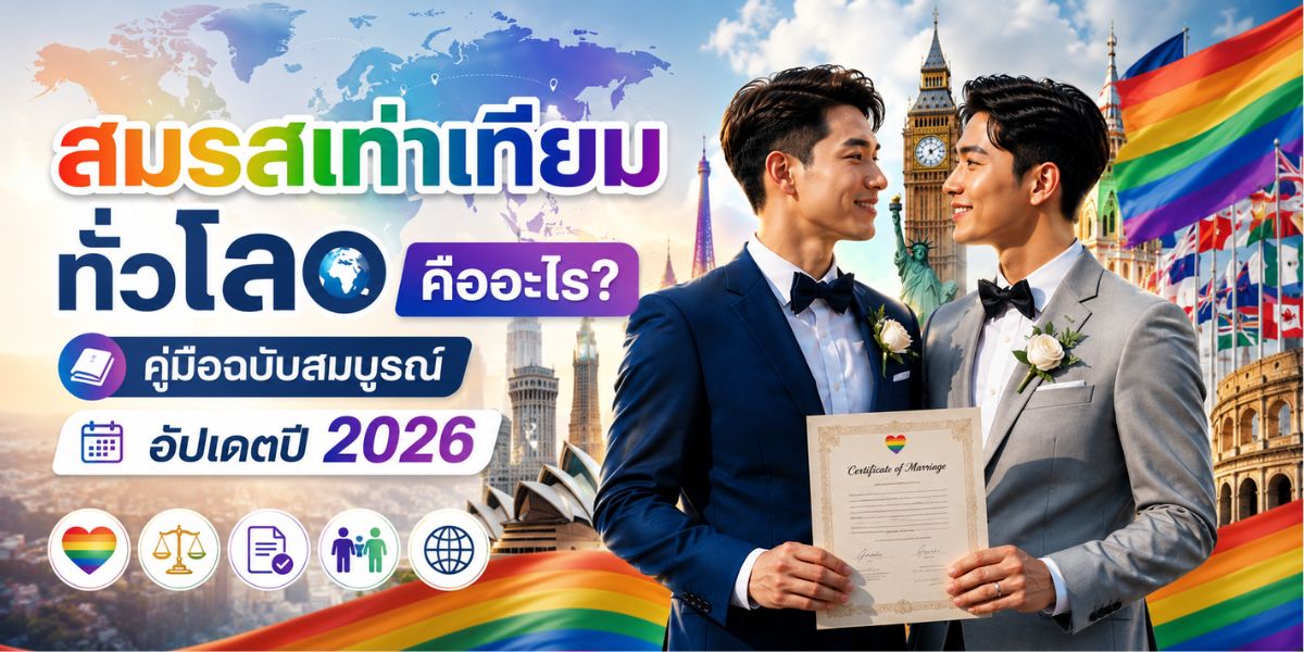 สมรสเท่าเทียมทั่วโลก คืออะไร? คู่มือฉบับสมบูรณ์ อัปเดตปี 2026