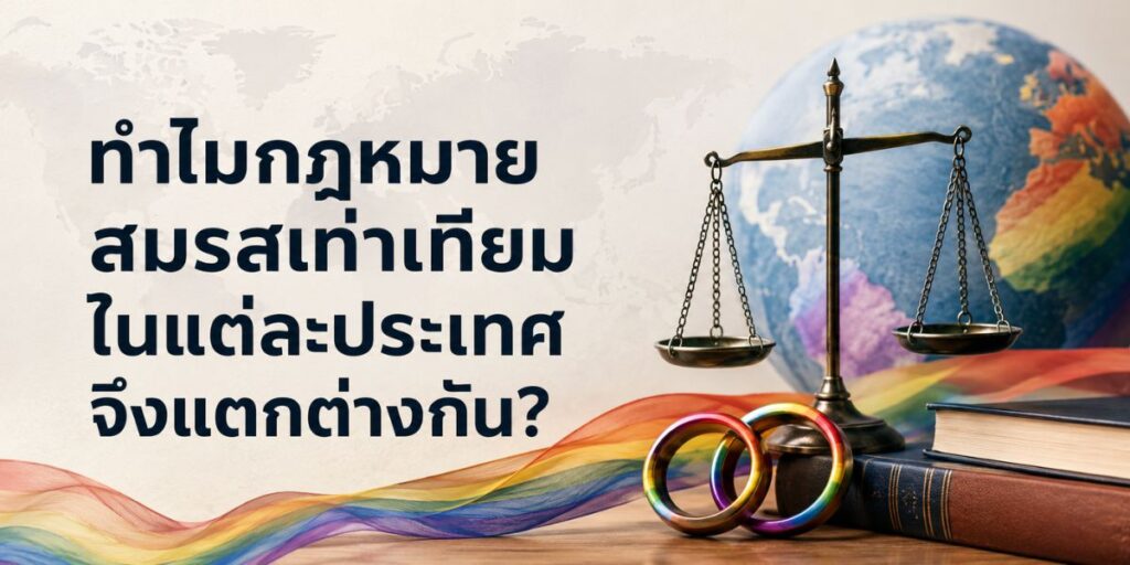 ทำไมกฎหมายสมรสเท่าเทียมในแต่ละประเทศจึงแตกต่างกัน?