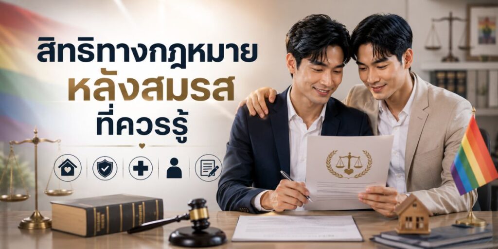 สิทธิทางกฎหมายหลังสมรสที่ควรรู้