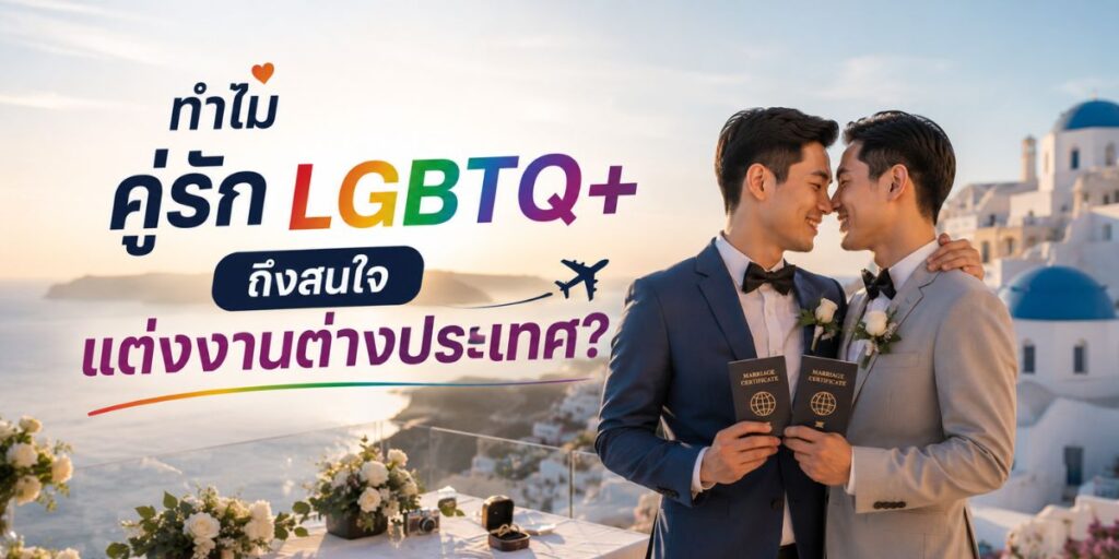 ทำไมคู่รัก LGBTQ+ ถึงสนใจแต่งงานต่างประเทศ?