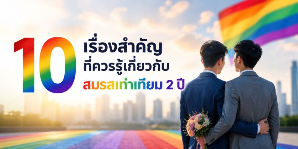 10 เรื่องสำคัญที่ควรรู้เกี่ยวกับ สมรสเท่าเทียม 2 ปี