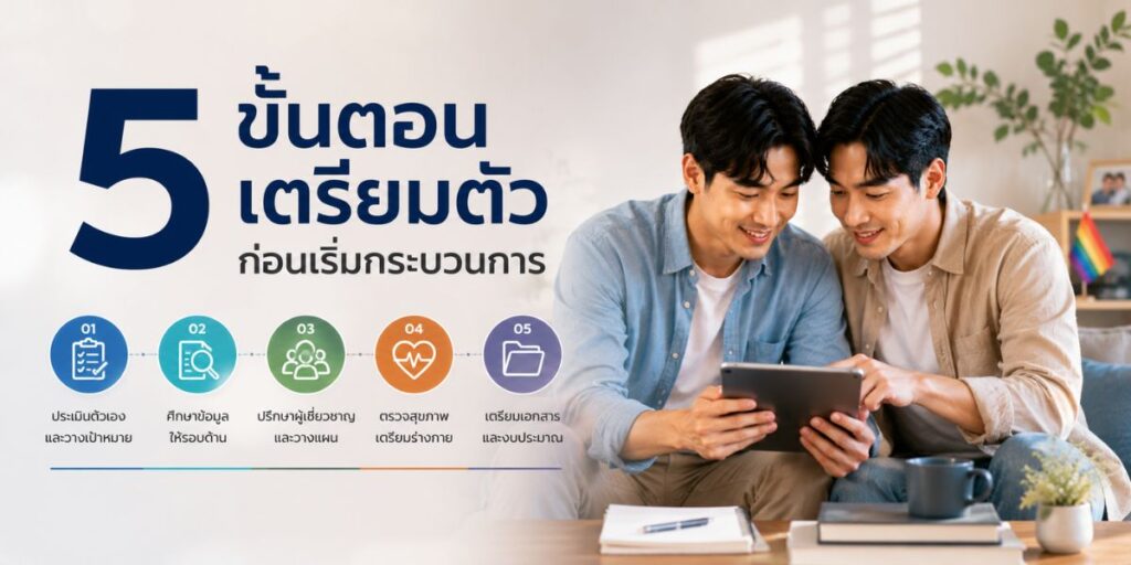 5 ขั้นตอนเตรียมตัวก่อนเริ่มกระบวนการ