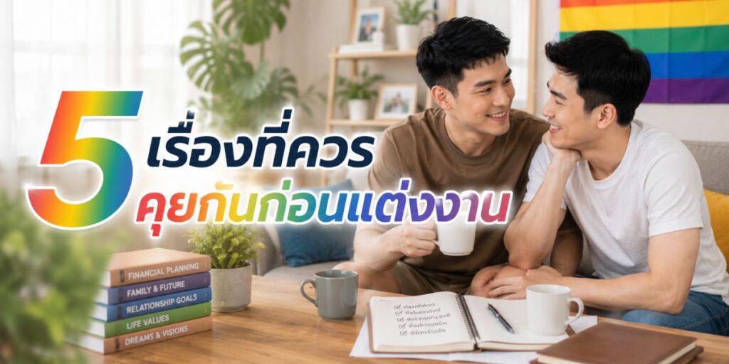 5 เรื่องที่ควรคุยกันก่อนแต่งงาน