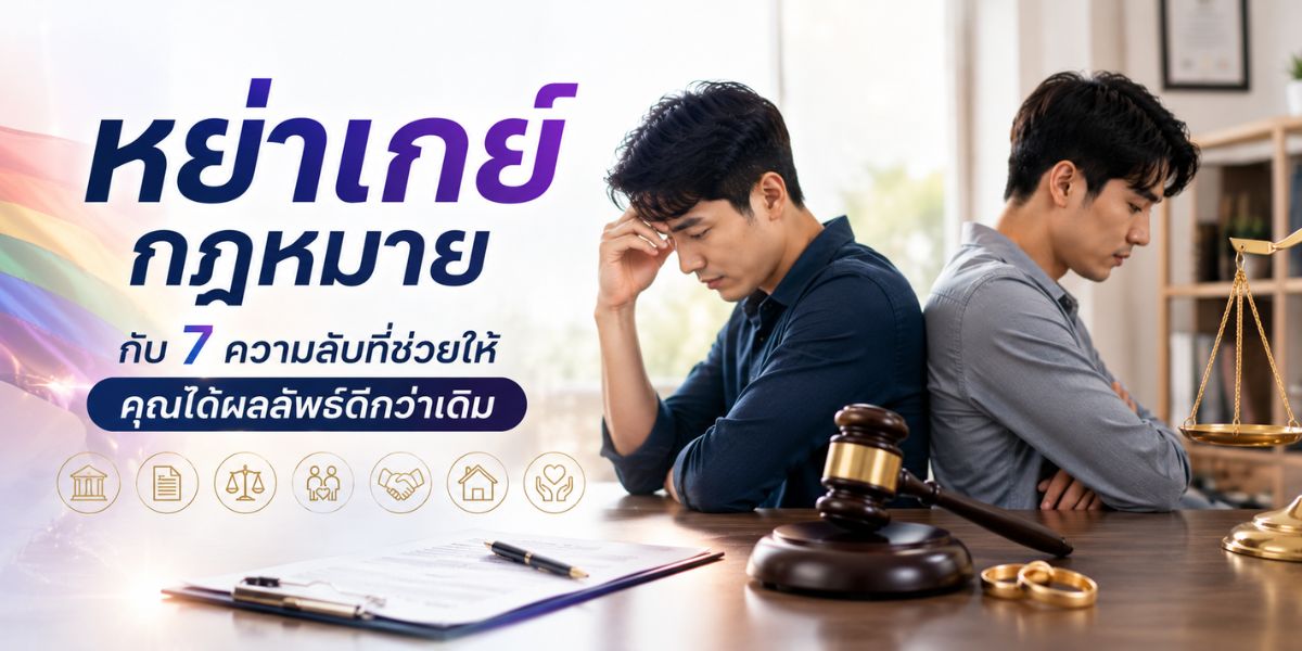 หย่าเกย์ กฎหมาย กับ 7 ความลับที่ช่วยให้คุณได้ผลลัพธ์ดีกว่าเดิม